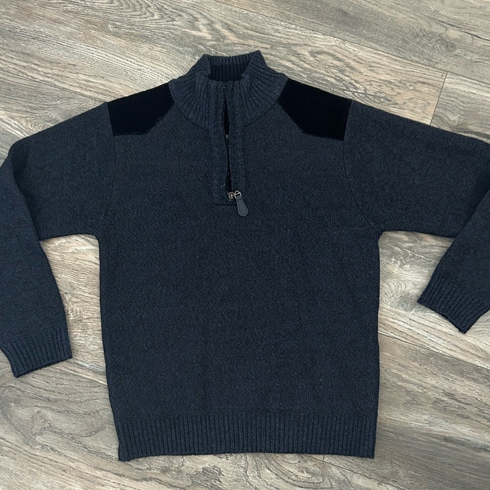 Day & Age blue quarter zip lines knit sweater boys small size 8